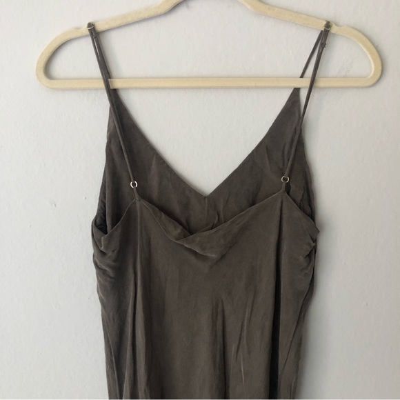 OZMA Anaise Maxi Slip Dress Cupro in Tobacco Size Large - Picture 8 of 15